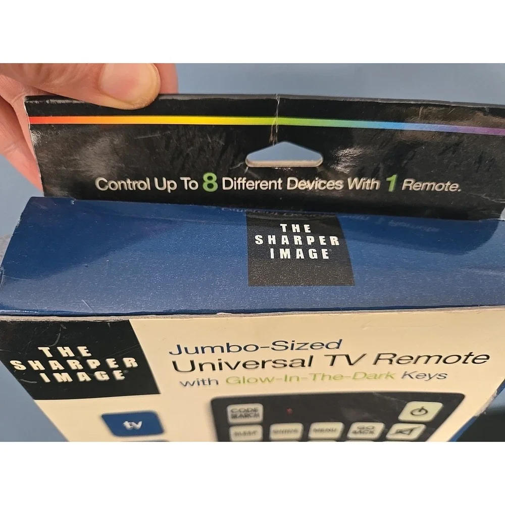 The Sharper Image Jumbo Universal Remote Glow In The Dark Keys
